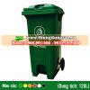 Thùng rác nhựa HDPE 120 lít đạp chân