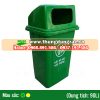 Thùng rác nhựa HDPE 90 lít nắp hở